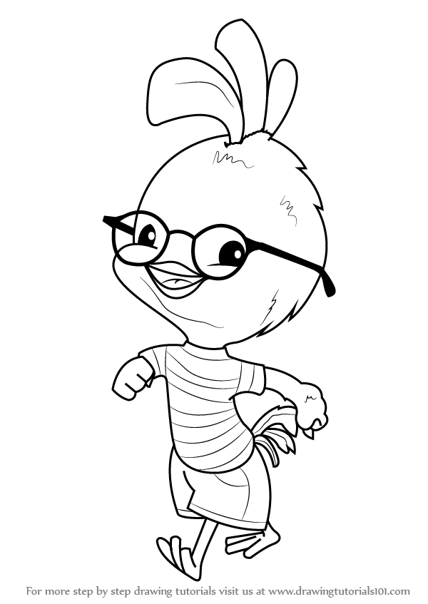 600x847 Learn How To Draw Chicken Little (Chicken Little) Step By Step