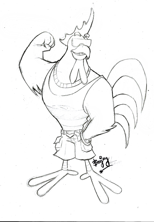 651x935 Chicken Sketch By Artnerdx