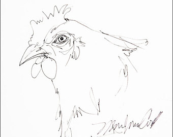 340x270 Chicken Coop Drawing Etsy