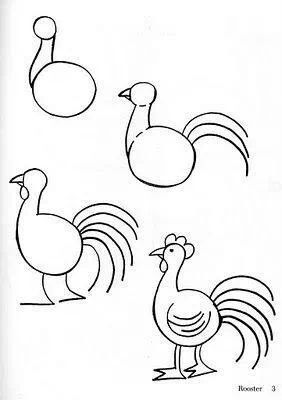 Cartoon Chicken Drawing at GetDrawings | Free download