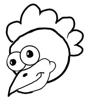 284x324 Step 5 How To Draw Cartoon Chickens Hens Farm Animals Step By