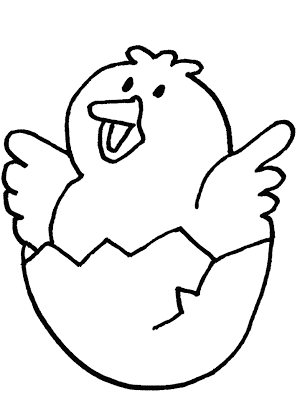 300x400 Baby Chicken Cute Animal Coloring Sheet For Kids Drawing