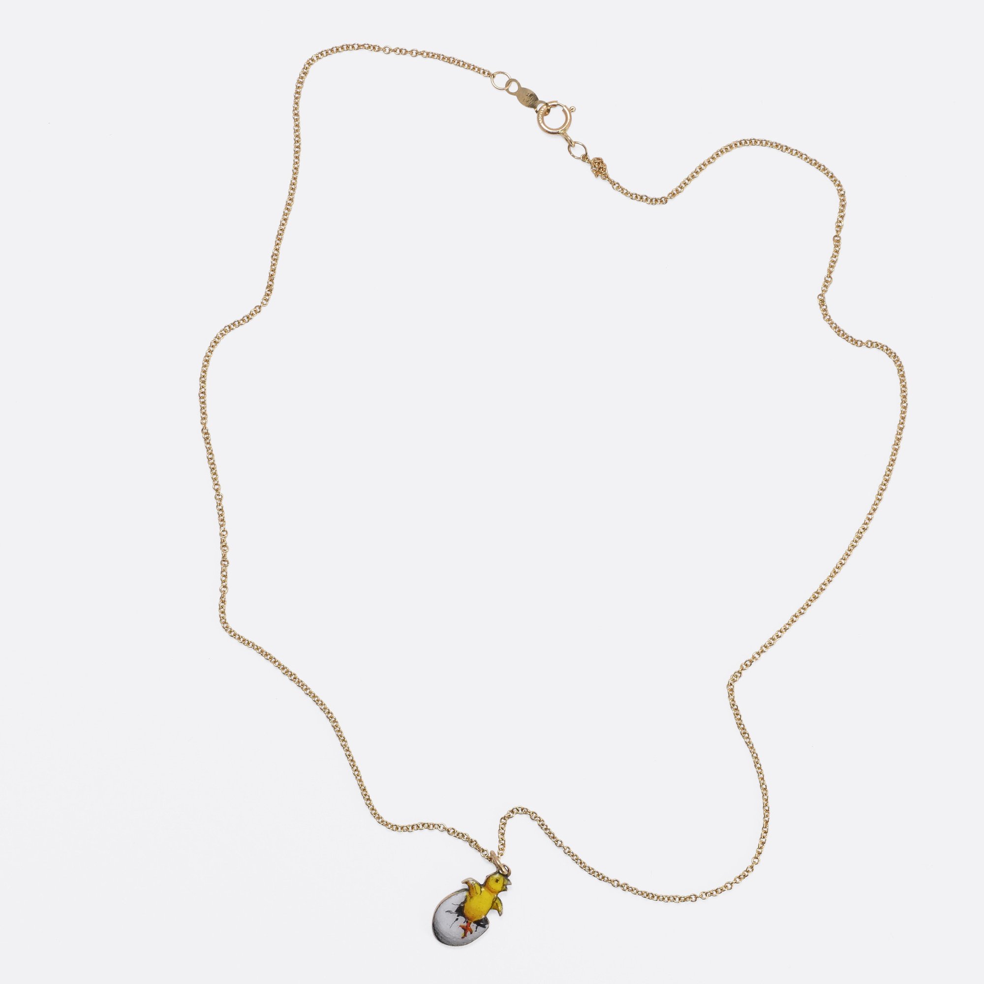 2000x2000 Edwardian Chicken Amp Egg Enamelled Charm Pendant Butter Lane