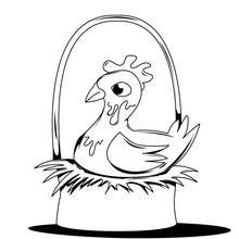 220x220 Hen Coloring Pages, Free Online Games, Drawing For Kids, Reading