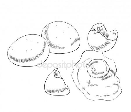 450x386 Vector Chicken Egg. Stock Vector Pilipa