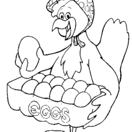 268x268 Chicken Egg Coloring Page Chicken Egg Colors
