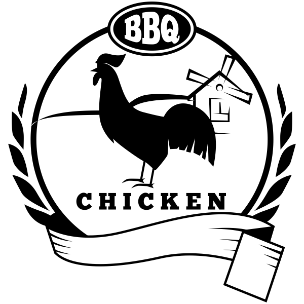 600x600 Bbq Chicken Food Packaging Rubber Stamp