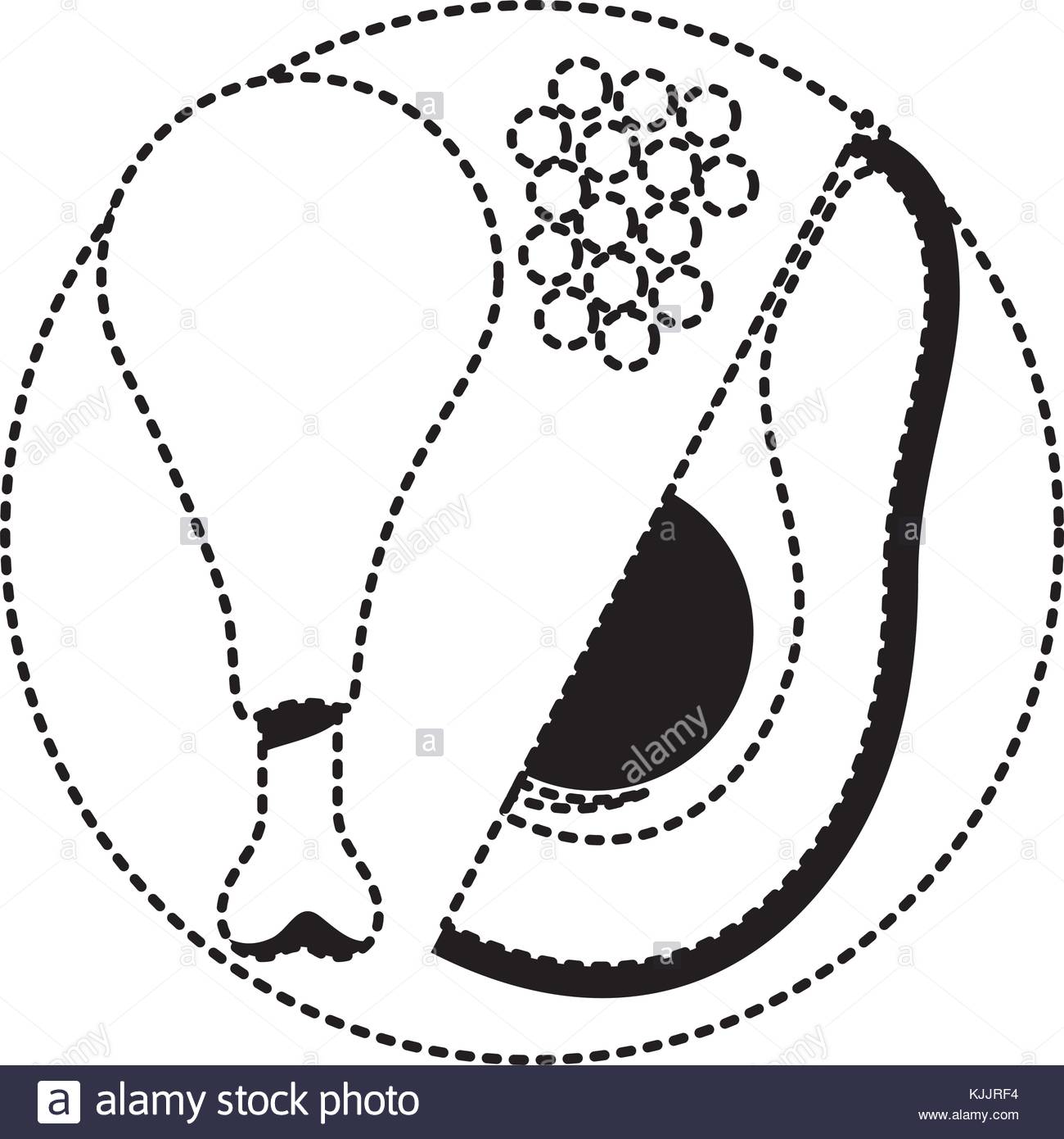 1300x1390 Food Plate Chicken Thigh With Peas And Avocado Slice In Black