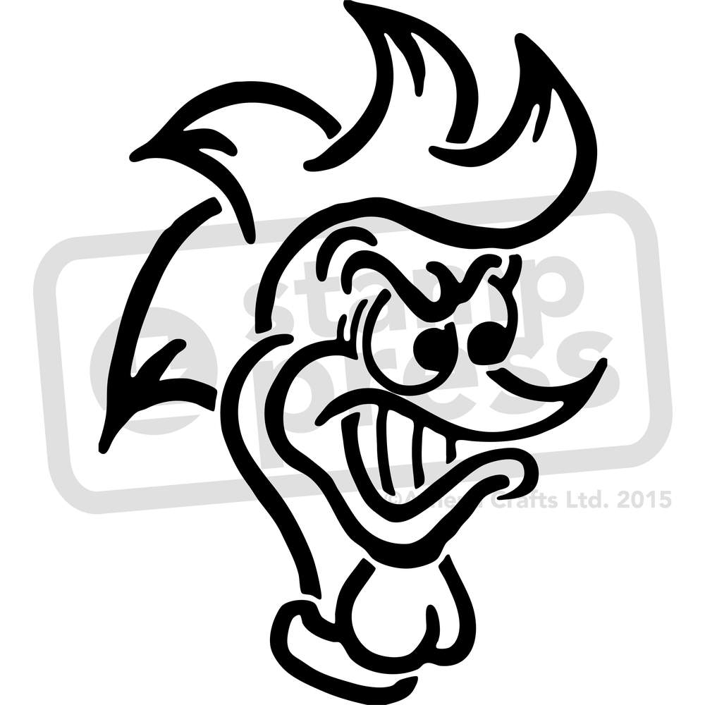 1000x1000 Angry Chicken Head' Wall Stencils Templates (Vws0009331) Ebay