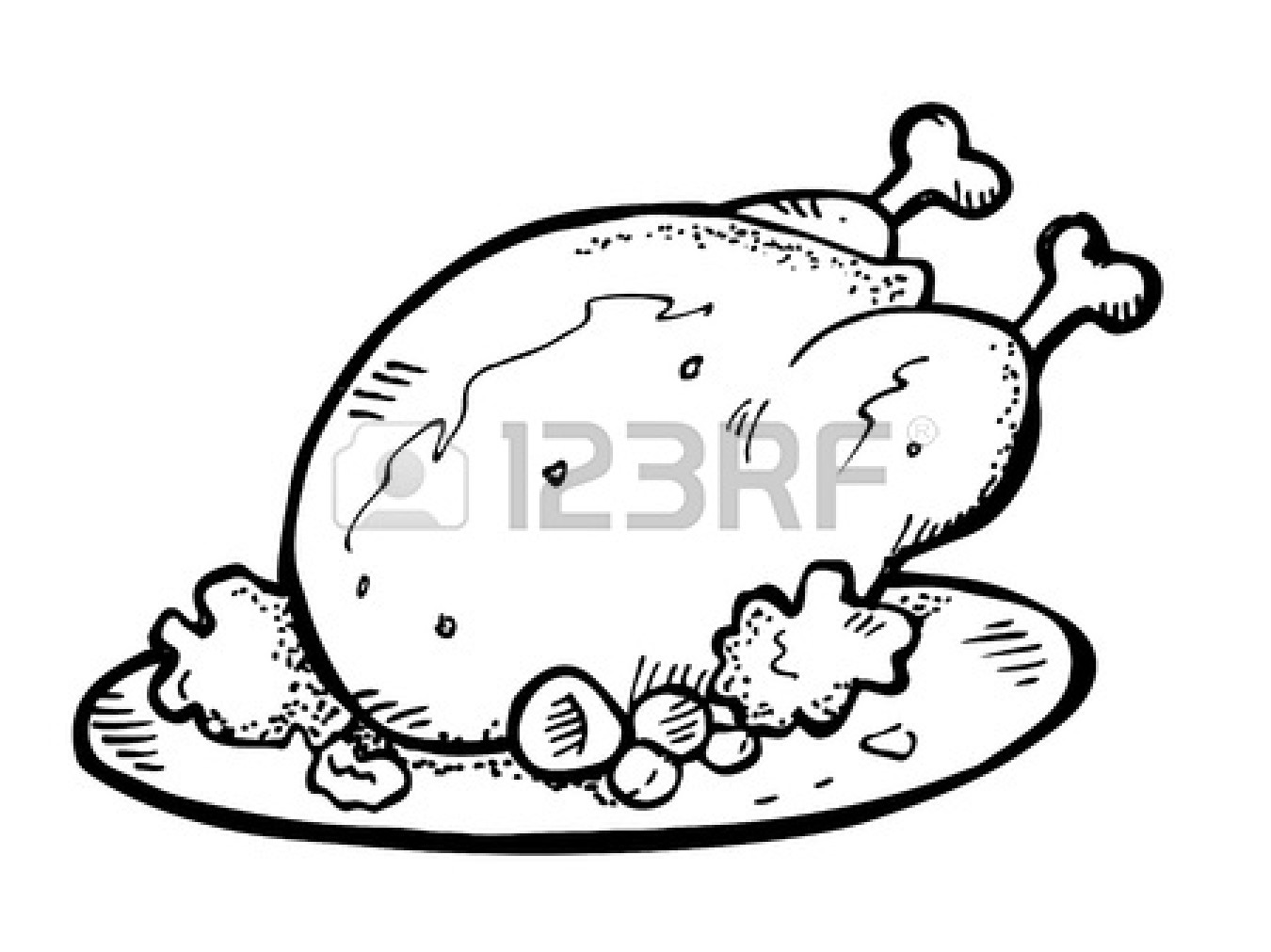 1350x1011 Cooked Chicken Leg Clipart Panda