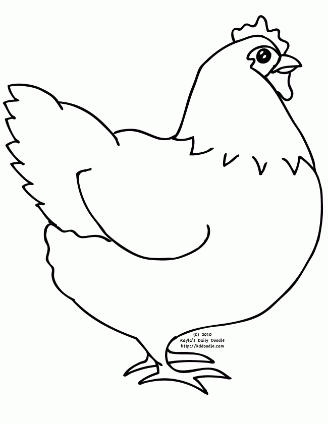 650x841 Chick Clipart Coloring Book