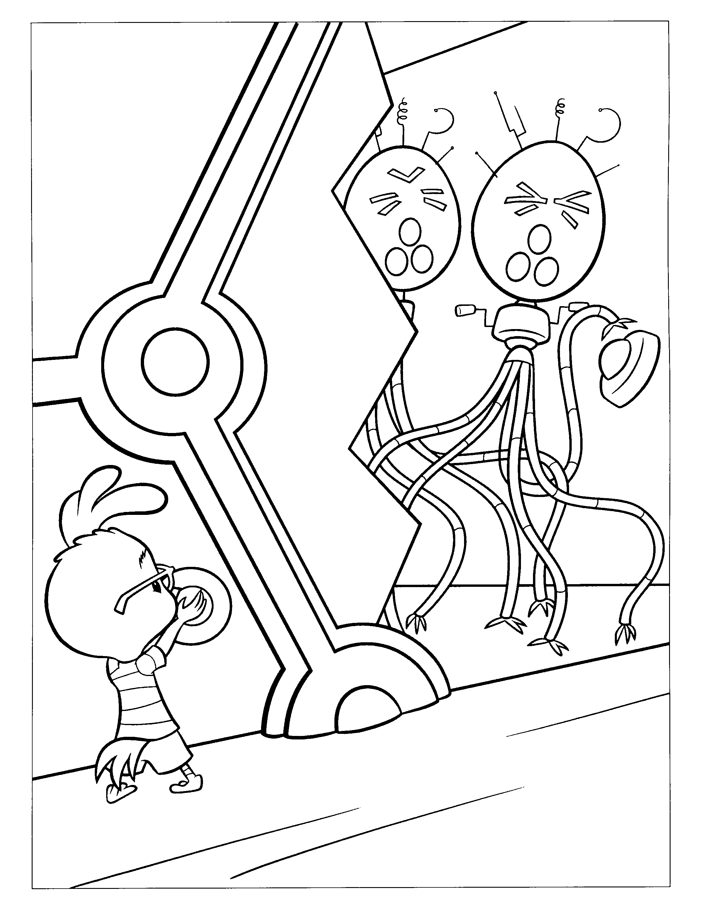 2400x3100 Chicken Little Coloring Pages Hellokids Sheets General Free Book