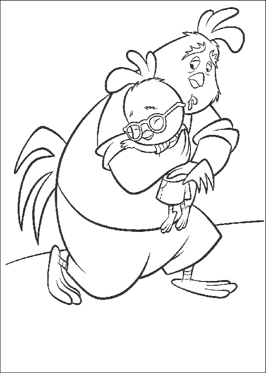 857x1200 Chicken Little Coloring Pages