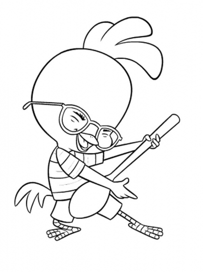 411x550 Chicken Little Coloring Printable
