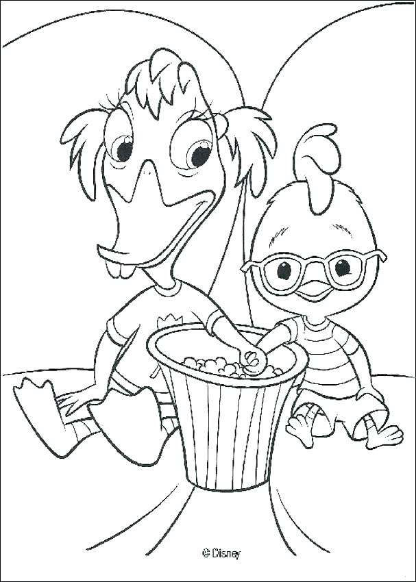 607x850 Little People Coloring Little People Coloring Pages Chicken Little