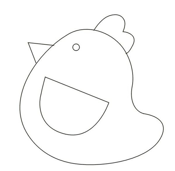 600x586 The Best Chicken Outline Ideas On Templates