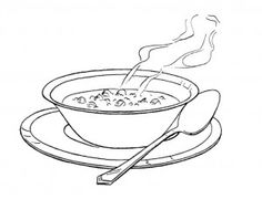 236x180 Bowl Of Soup Drawing