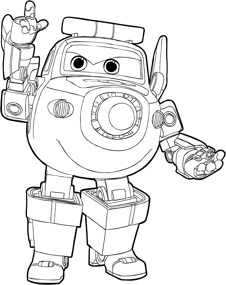 787x992 Paul Of The Super Wings Coloring Pages