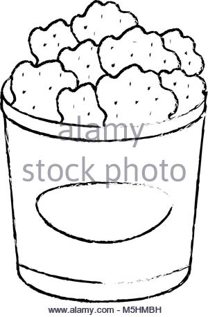 300x458 Delicious Chicken Wings Container Stock Vector Art Amp Illustration