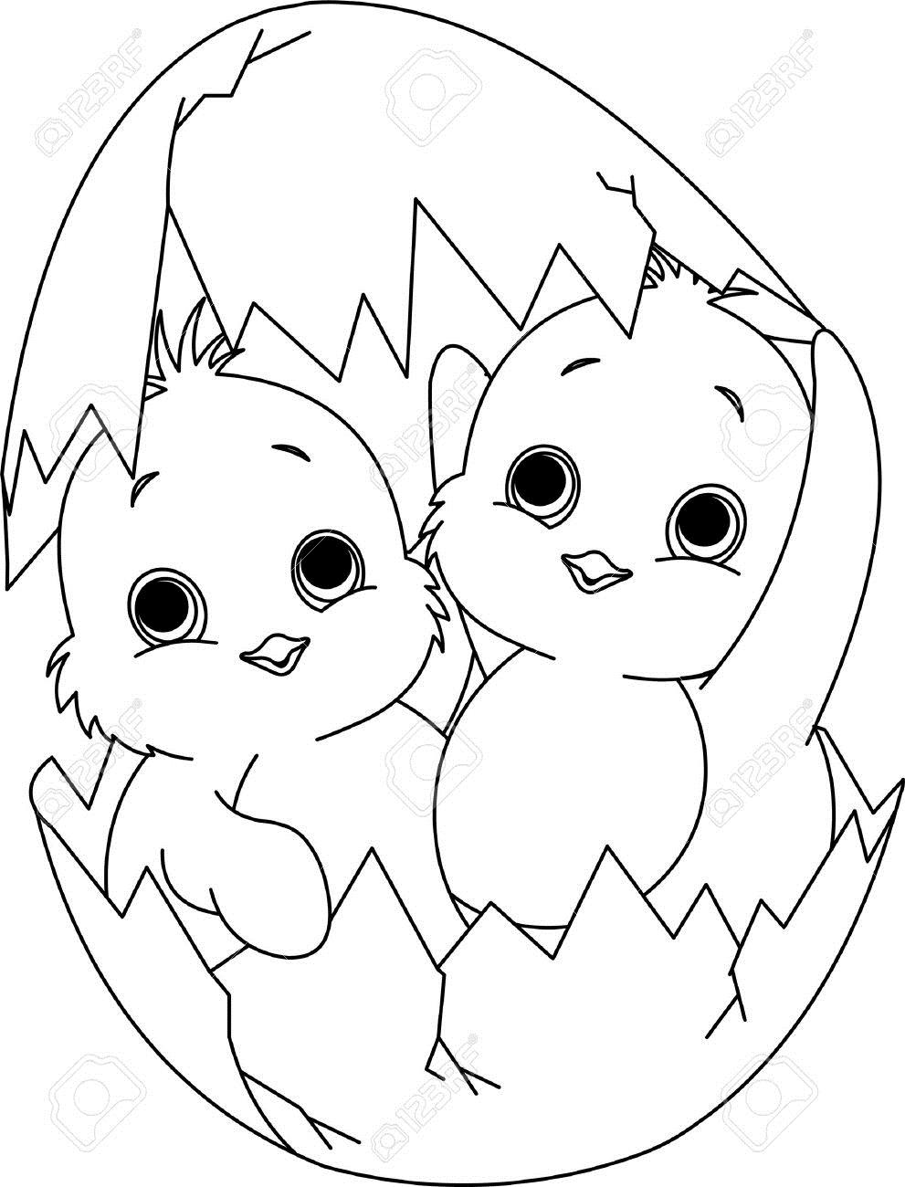 991x1300 Easter Chick Drawing Hd Easter Images