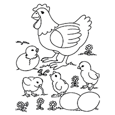 230x230 Top 10 Free Printable Cute Chicks Coloring Pages Online