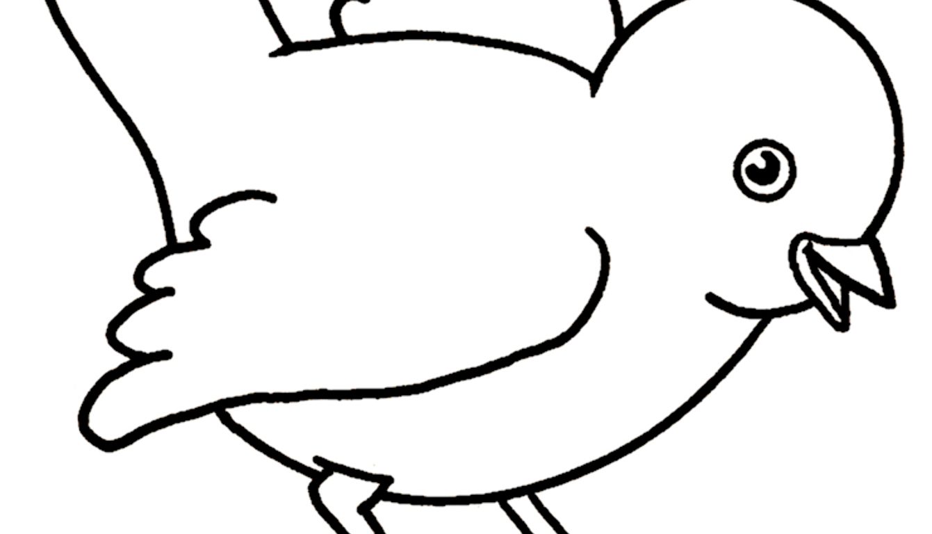 1341x768 Baby Chick Pictures To Color Kids Printable Coloring Page Animals