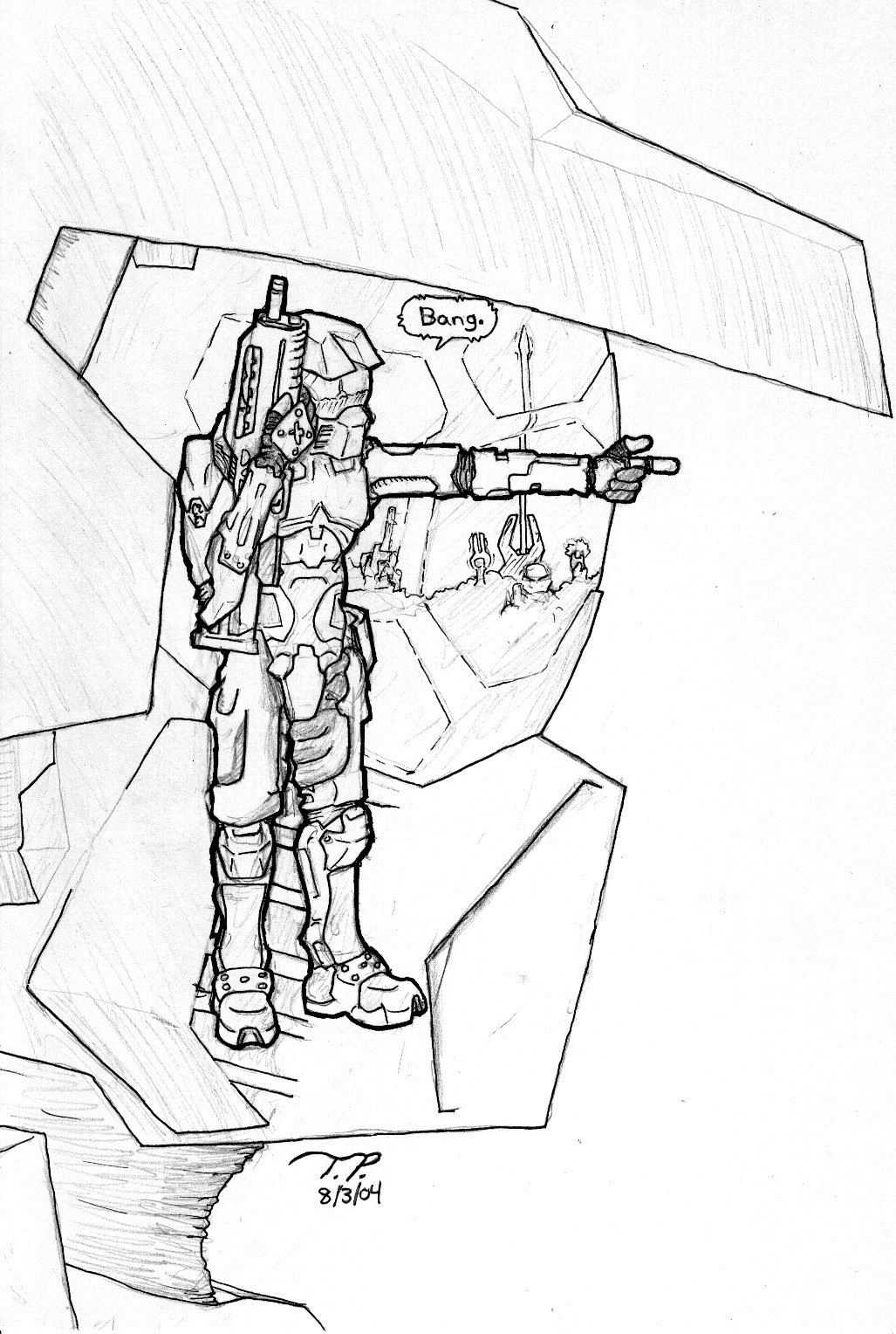 1027x1528 Halo 2 Master Chief By Nogohoho