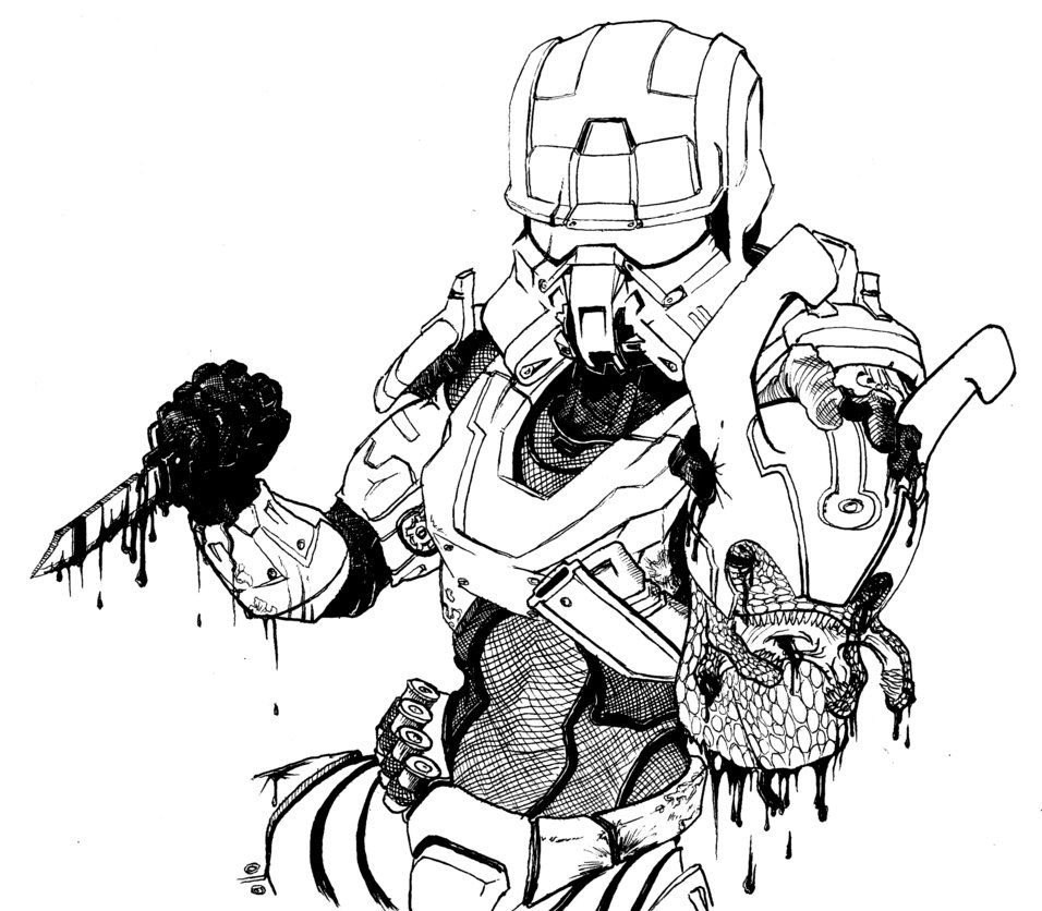 956x836 Halo Head Hunter By Mich2mars Halo Head Hunter