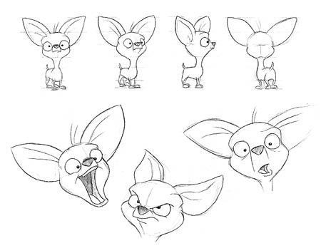 450x348 Pencil Drawing For Animated Chihuahua Character General