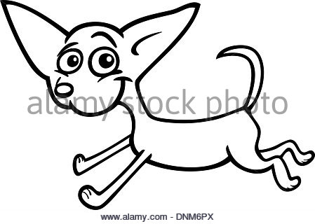 449x320 A Cartoon Drawing Of A Cute Little Chihuahua Stock Photo, Royalty