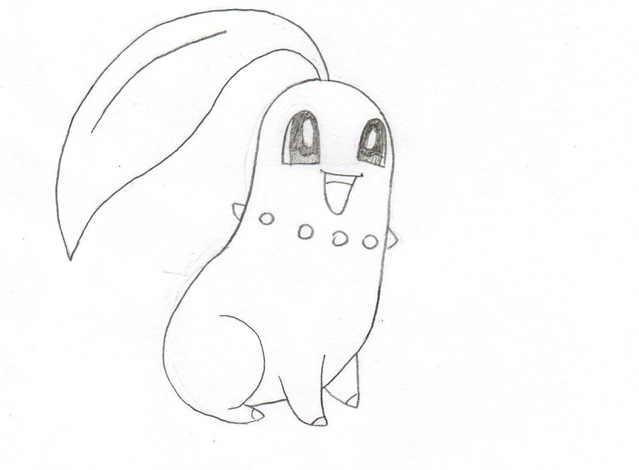 900x662 Chikorita Sketch 6 By Wolflover1250