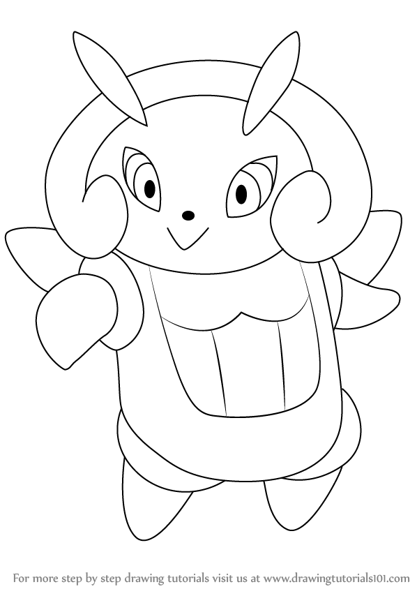 598x844 Learn How To Draw Illumise From Pokemon (Pokemon) Step By Step