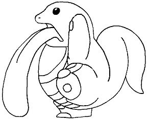 288x235 Chikorita Pokemon Coloring Page