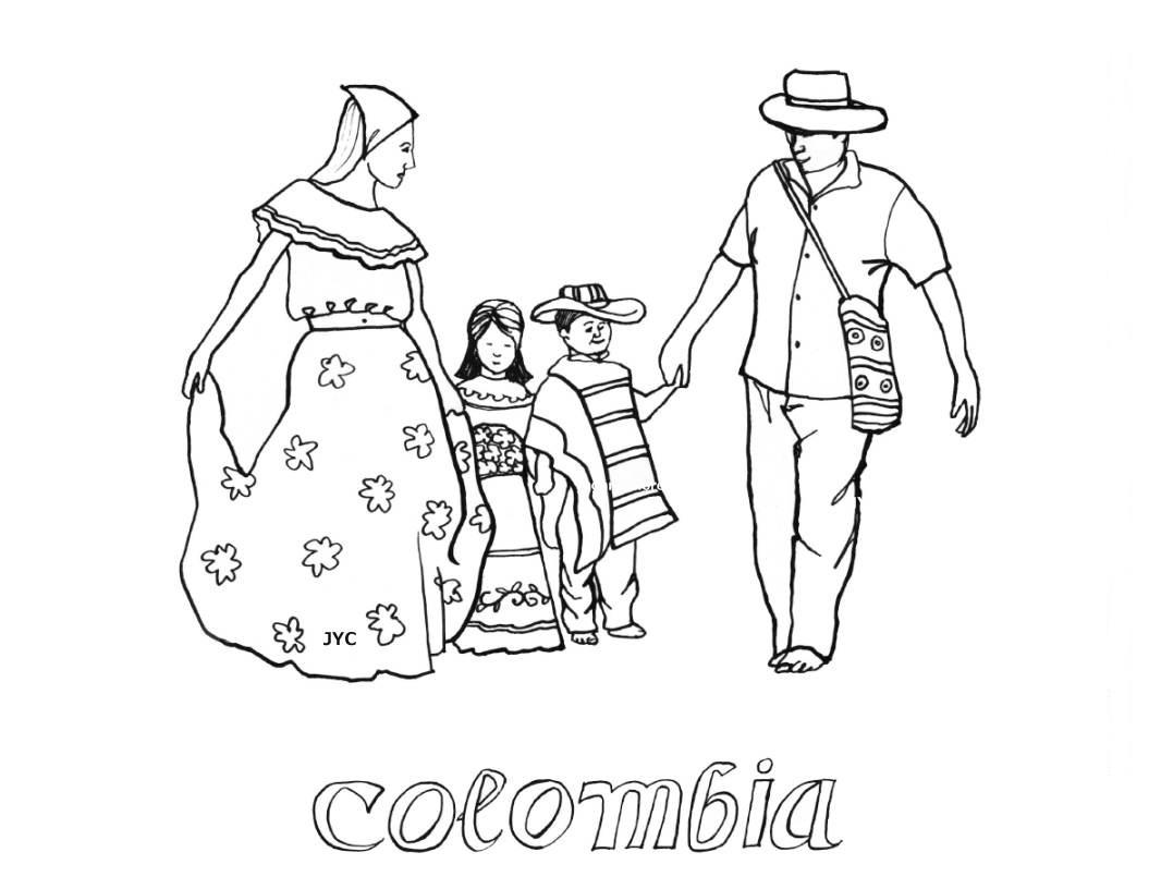 1066x816 Colombia Drawings To Color ~ Child Coloring