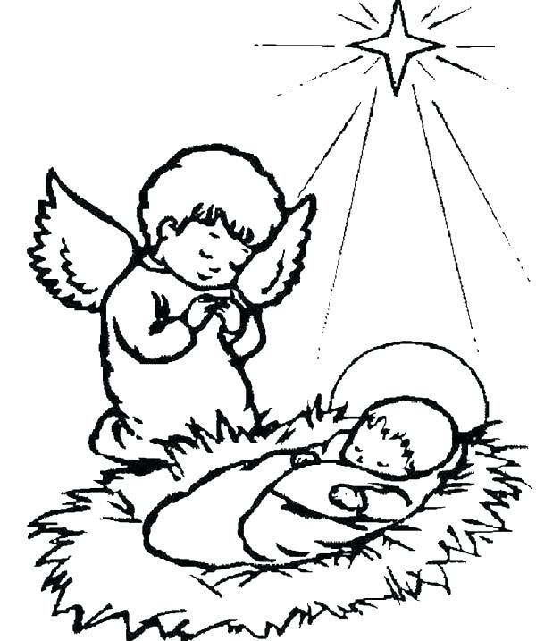 600x717 Baby Jesus Coloring Pictures Coloring Pages For Kids Printable