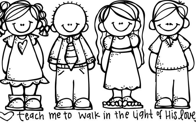 678x424 Kids For Coloring Coloring Page