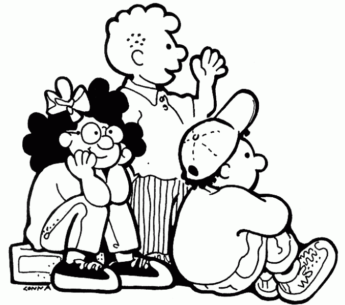 678x600 Kids Line Art Coloring Page Ideas