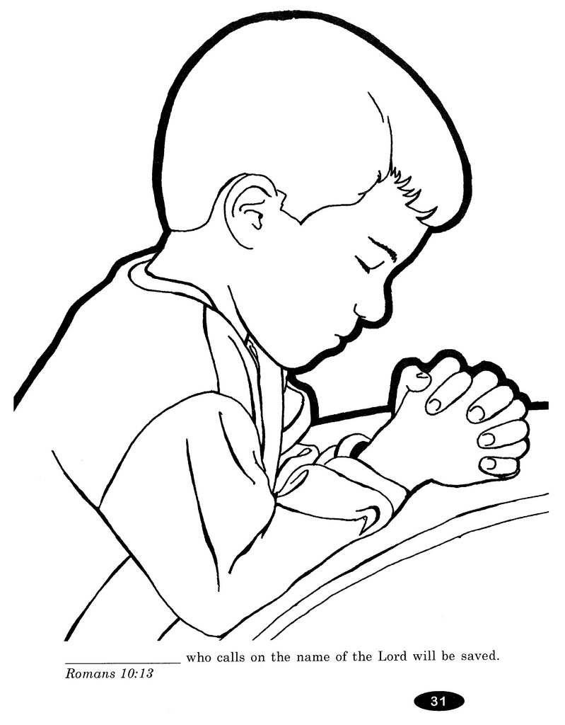 Praying Hands Catholic Rosary Coloring Pages Drawing Prayers Easy ...