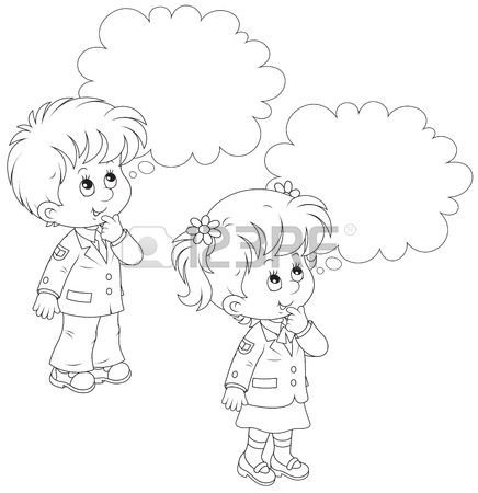 436x450 5,828 Thinking Boy Stock Vector Illustration And Royalty Free