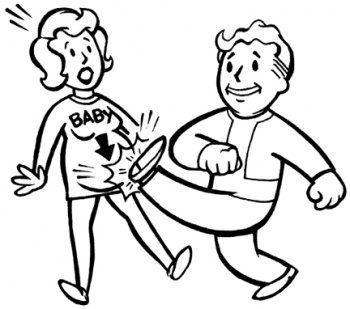 350x309 Rejected Fallout 2 Childkiller Vault Boy Image Surfaces