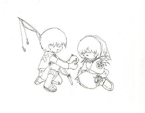 493x385 Childhood Sketch By Vickie Believe