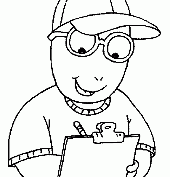 574x600 Coloring Book Characters Arthur Color Page Coloring Pages For Kids