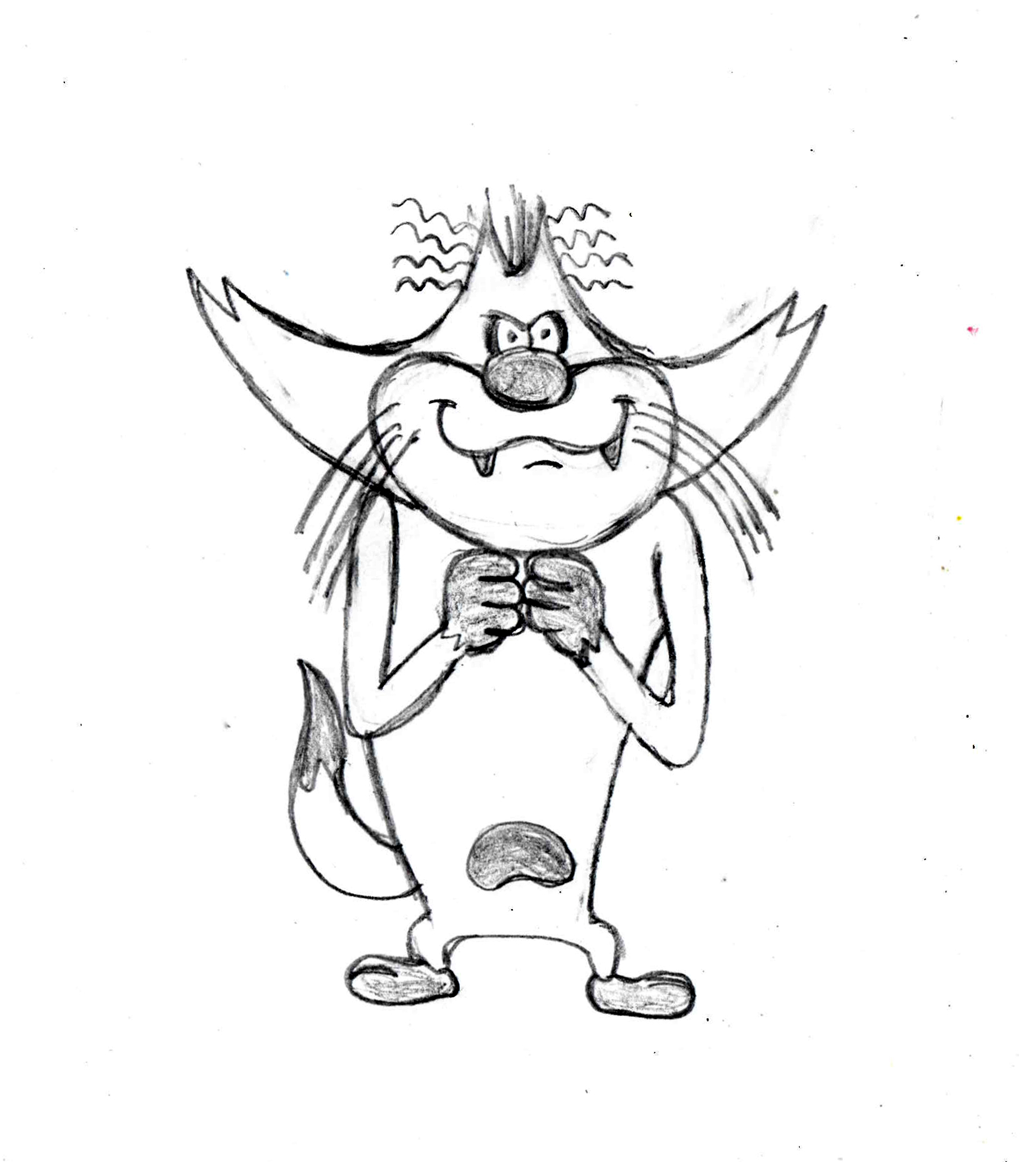 1658x1860 Cartoon Oggy, How To Draw Jack From Oggy Via