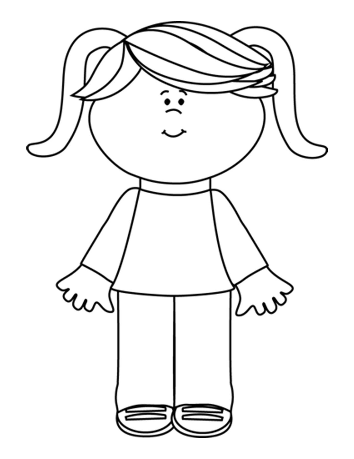 1236x1600 Child Drawing Clipart Black And White