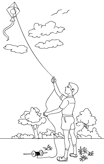 Children Flying Kites Drawing at GetDrawings.com | Free for personal