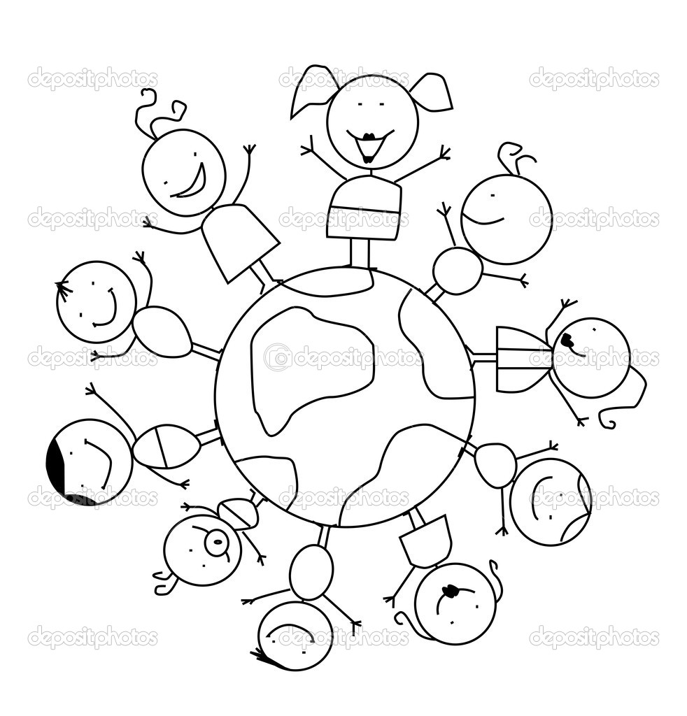 982x1024 Children Of The World Coloring Pages