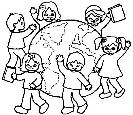 462x400 Coloring Pages Of Children Kids