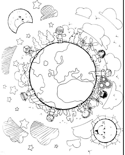 515x640 Children Of Earth Coloring Pages Earth, Child