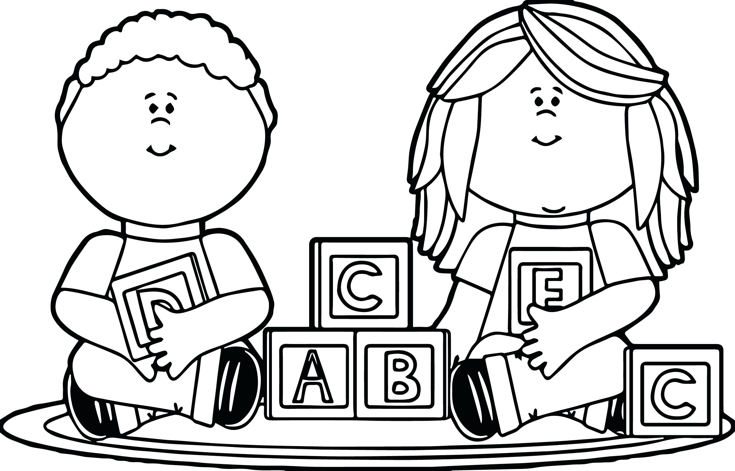Starry-shine: Kids Playing Coloring Pages