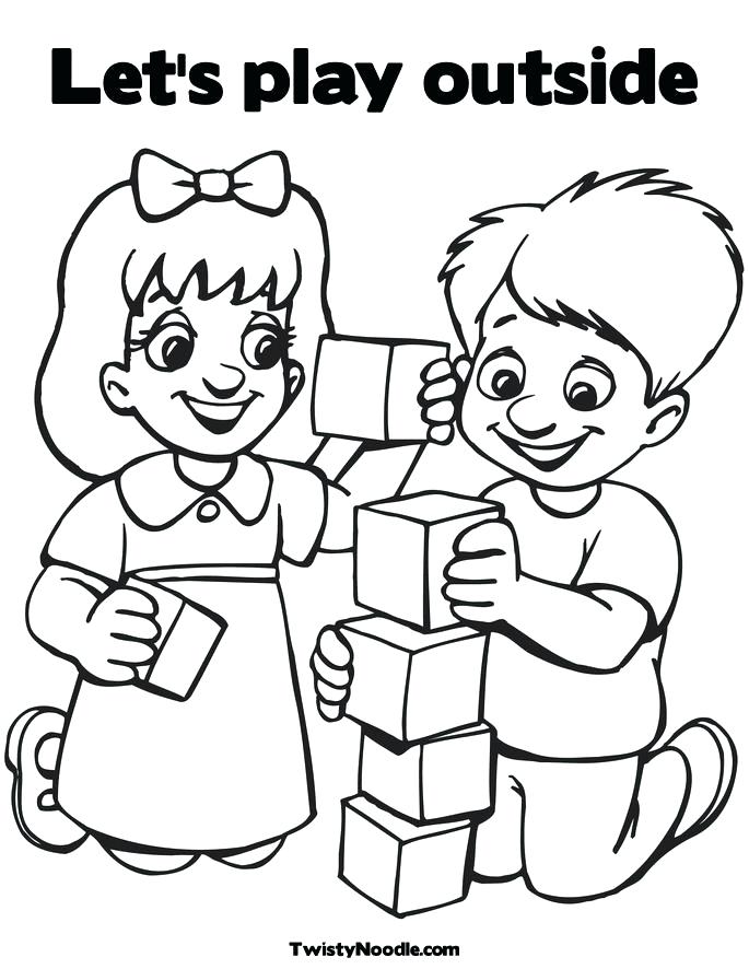 685x886 Children Coloring Books Together With Children Playing Colouring